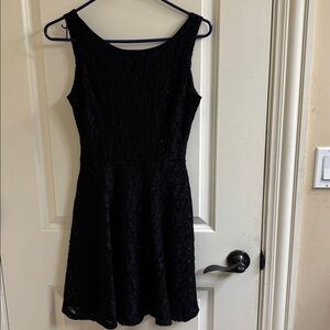 Speechless Black Glitter Lace Dress Size 5